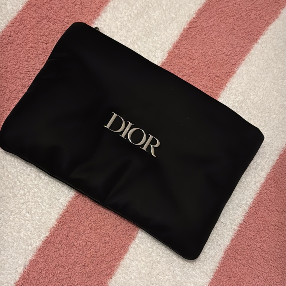 Dior Black Logo Pouch